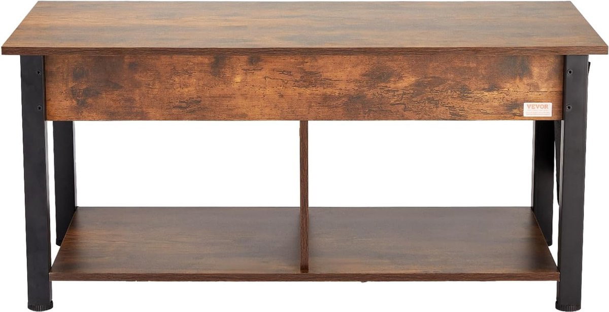 Bruine Corenia Lift Top salontafel met extra opbergruimte
