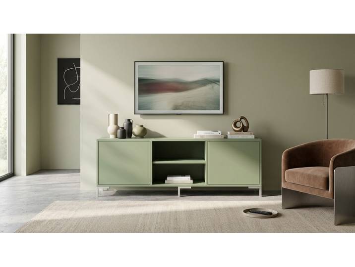 Modernes maßgefertigtes Sideboard MDF Lackiert Blass­grün