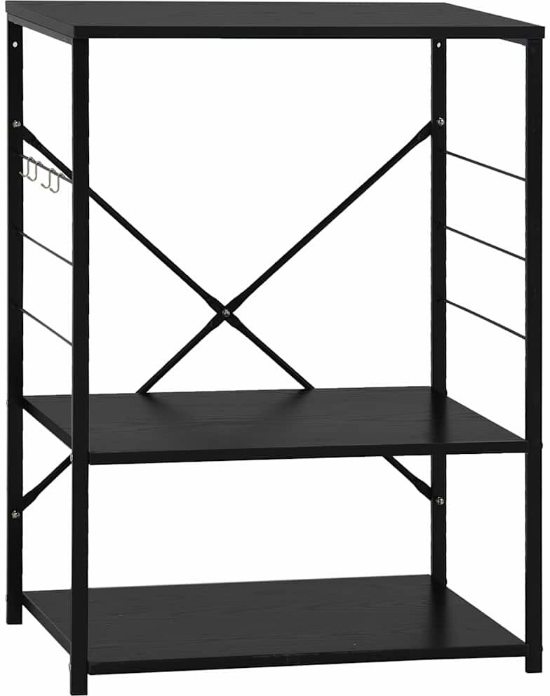 vidaXL Armoire à four à micro-ondes Noir 60x39,6x79,5 cm