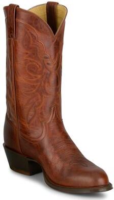 "Tony Lama Derby 12"" Medium Round Toe - Mens 9.5 Brown Boot D"