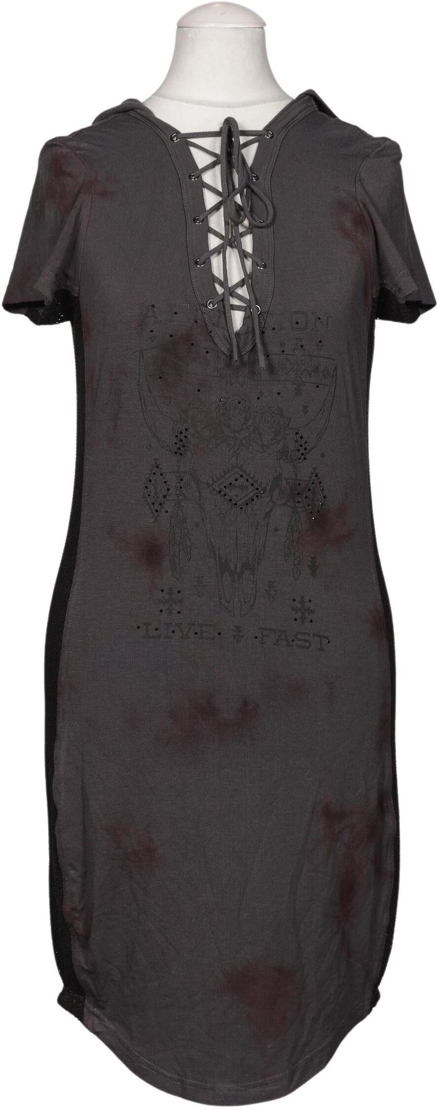 Affliction Damen Kleid, Grau, Gr. XS, Synthetik / Viskose / Elasthan - Second Hand