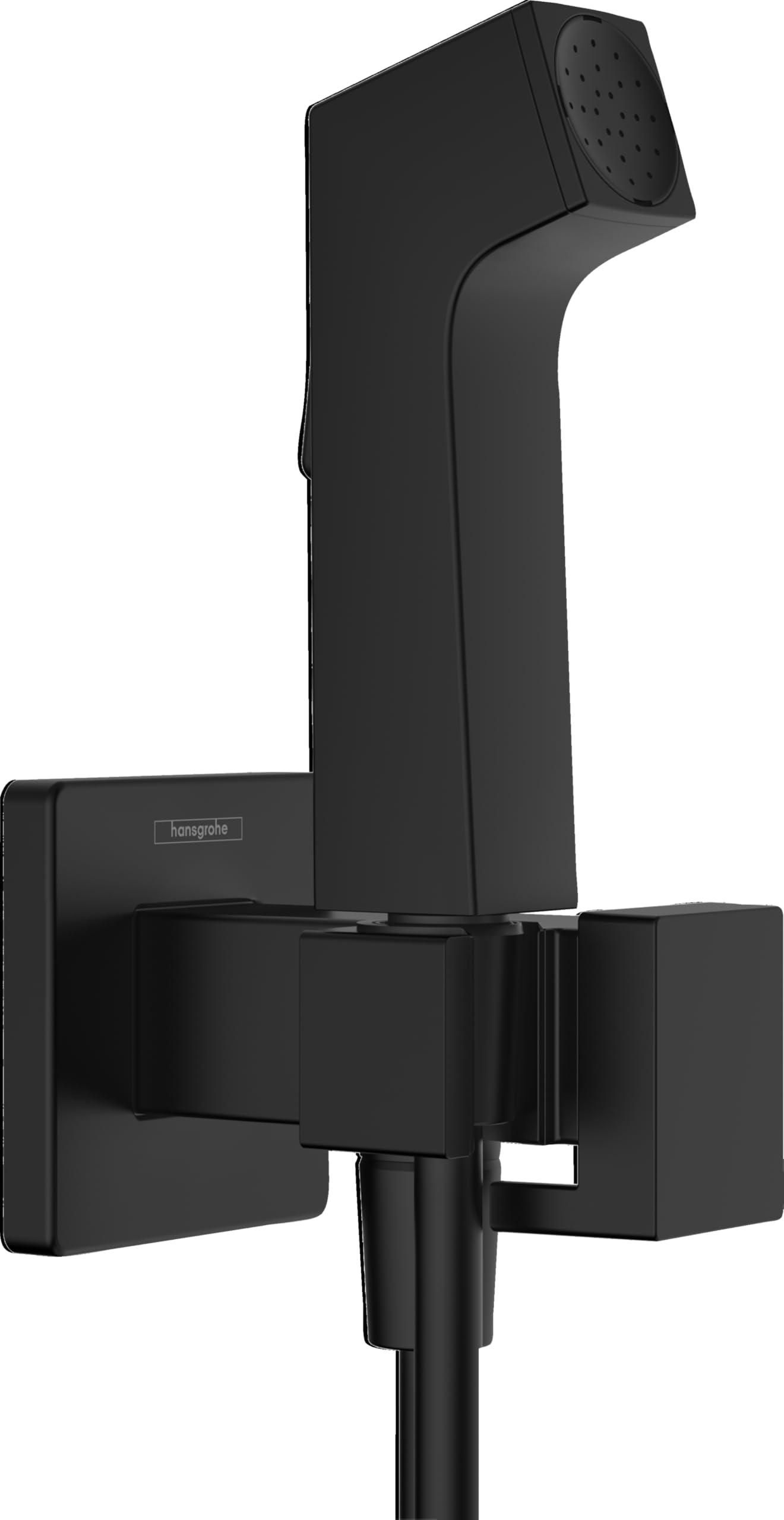 Bidethandbrause E, EcoSmart, matt schwarz, inkl. Zubehör