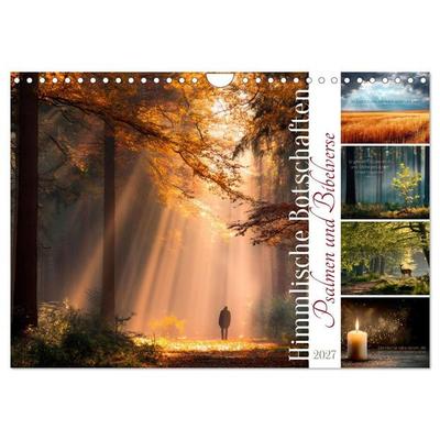 Psalmen und Bibelverse - Himmlische Botschaften (Wandkalender 2027 DIN A4 quer), CALVENDO Monatskalender