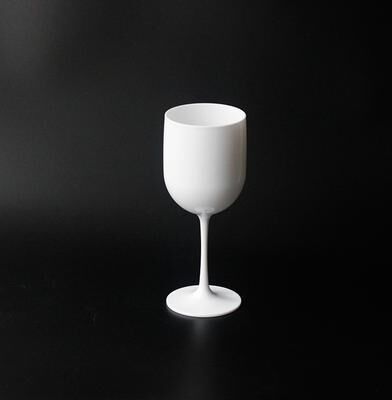 Inspire Daily Merch Dishwasher safe Reusable Champagne Glass PP Plastic Wine Glasses For Party Supplies white
