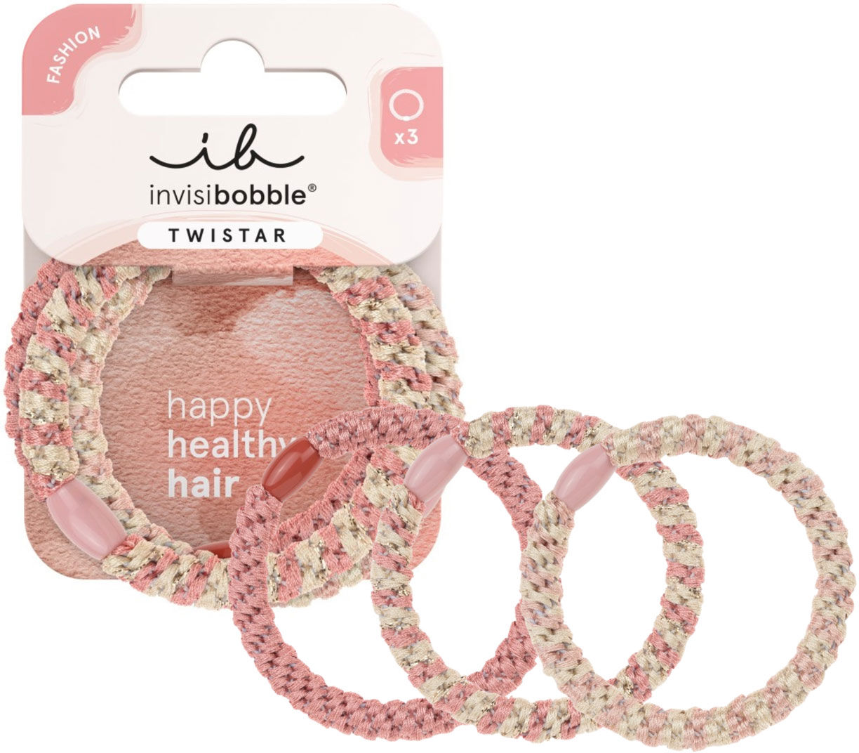 INVISIBOBBLE Twistar Blush Braids x3