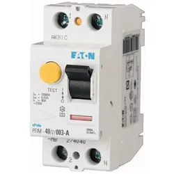 Eaton, Schutzschalter, RCCB 40A 30mA 2P Type A