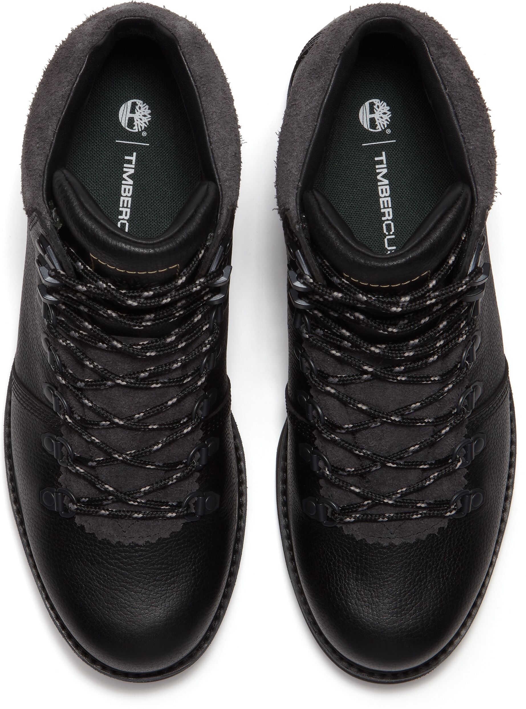 Wanderschuh TIMBERLAND "BRITTON MILLS - MID LACE WATER", Herren, Gr. 41, Synthetik, schwarz full g, Leder, Schuhe Wanderschuh, Winterstiefel, wasserdicht, Winterschuhe