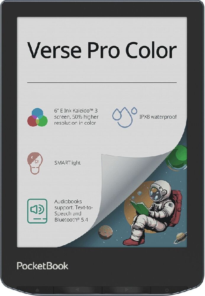 Lector de eBooks 6" Verse Pro Color 16GB (Stormy Sea) - POCKETBOOK