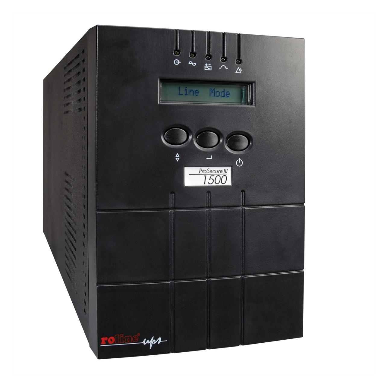 Roline ProSecure III 1500 (1500 VA, 1350 W, Online-Doppelwandler USV) (19.40.1063)