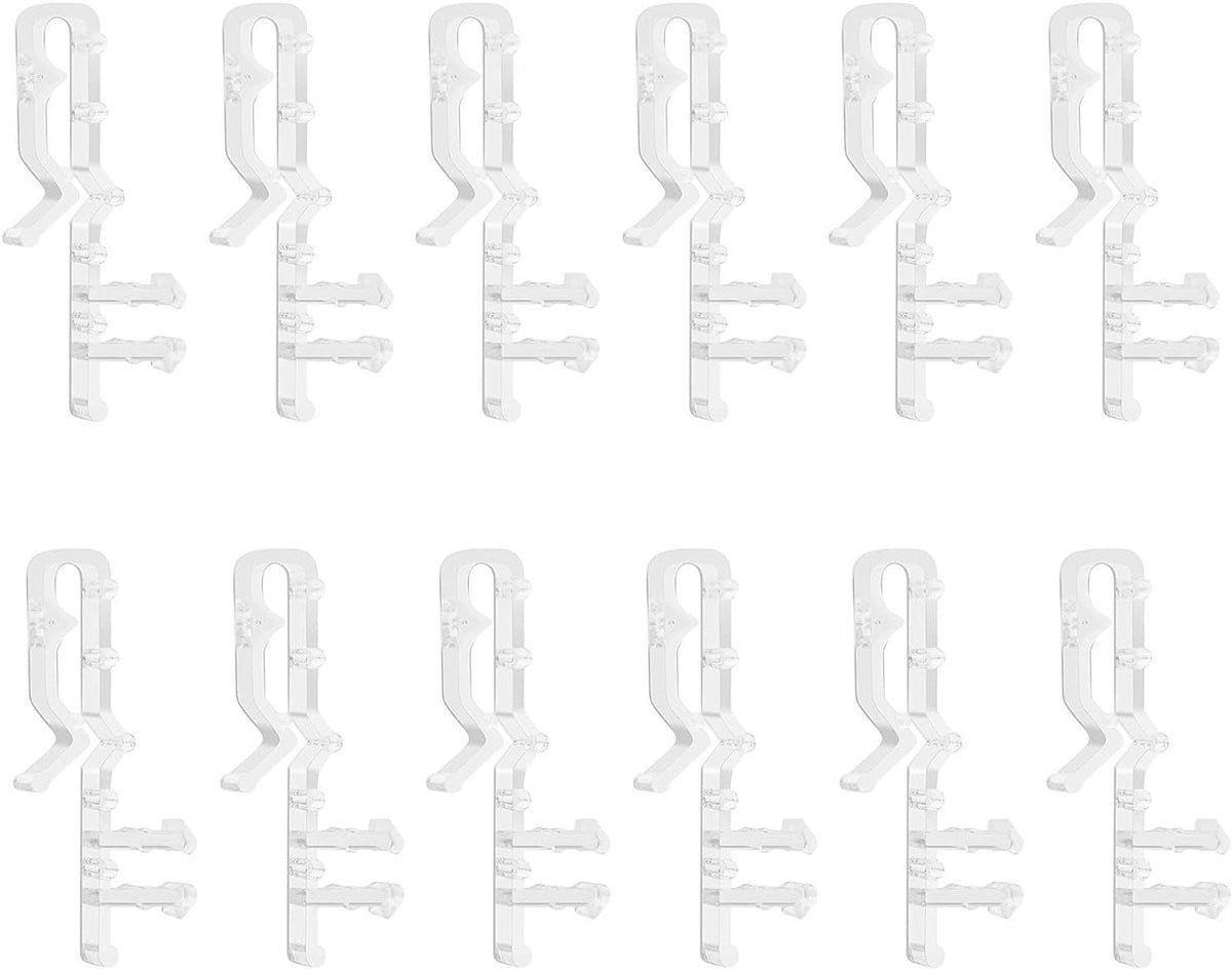 12 stuks Blind Clips Transparante Raambekleding Klemmen voor het repareren van gordijnen zonder boren