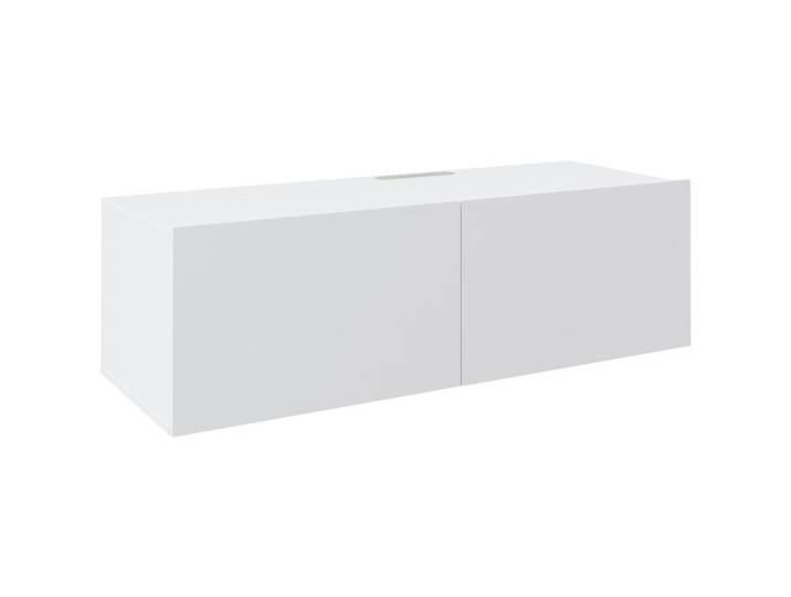 Hom`in Lowboard, Weiss, Holzwerkstoff, 120x36.7x45 cm, Typenauswahl, hängend, In verschiedenen Grössen erhältlich, Wohnzimmer, TV Möbel, Lowboards, Lowboards hängend