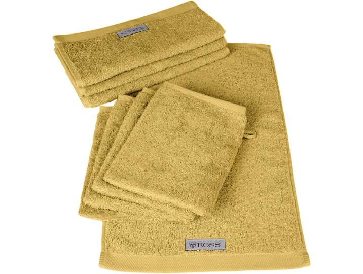 Handtuch Set ROSS Sinfonie , gelb (senf), Obermaterial: 100% Baumwolle, Handtuch-Sets, Handtuch Set, beinhaltet Gästetücher und Waschhandschuhe