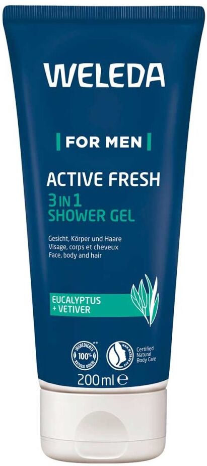 Weleda For Men Active Fresh 3in1 Shower Gel