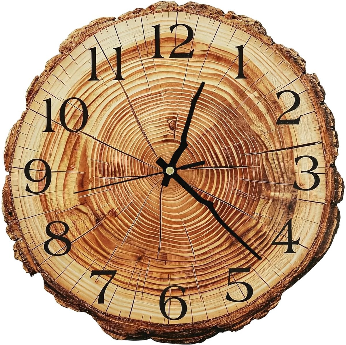 Merkloze Houten Wandklok voor Volwassenen - Wandmontage