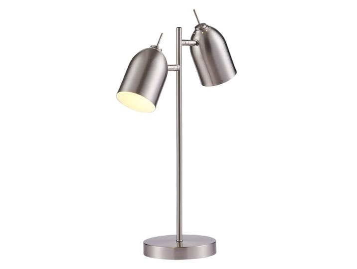 Lampe de bureau en métal gris réglable