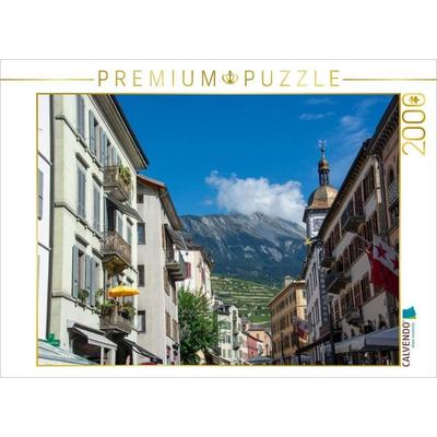CALVENDO Puzzle Altstadt von Sion | 2000 Teile Lege-Größe 90x67cm Foto-Puzzle für glückliche Stunden