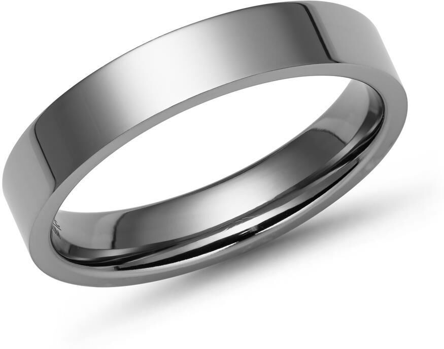 Unique Moderner Ring Titan hochglanz poliert silber