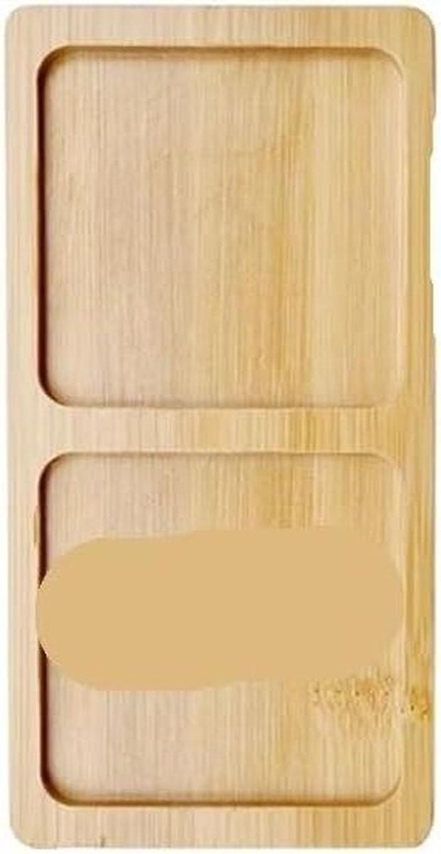 Wit Bamboe Dienblad - Decoratieve Houten Schotel voor Opslag