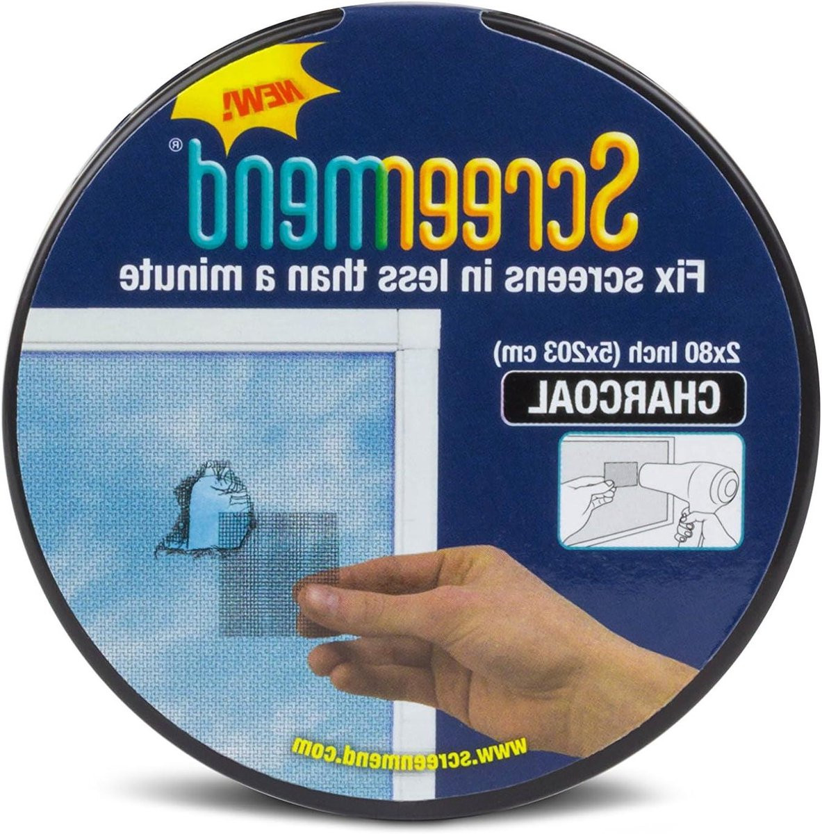 Raamscherm Reparatieset Houtskool 2 x 80 inch Weerbestendige Reparatietape