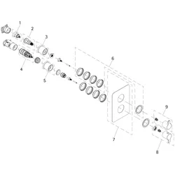 HSK Ersatzteile Adapterstück zur Kartusche, E98588-1 E98588-1