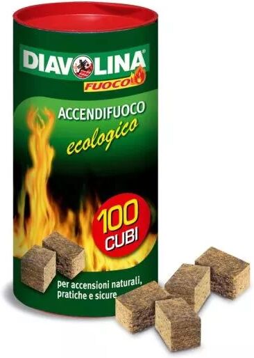 DIAVOLINA ACCENDIFUOCO ECOLOGICO 100 CUBI