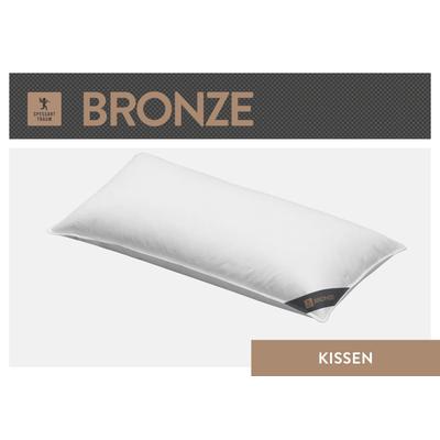 Federkissen SPESSARTTRAUM "Bronze", weiß, B:40cm L:80cm, Kopfkissen Bezug: 100% Baumwolle. Kopfkissen Füllung: 100% Federn, Kopfkissen, hergestellt in Deutschland, allergikerfreundlich