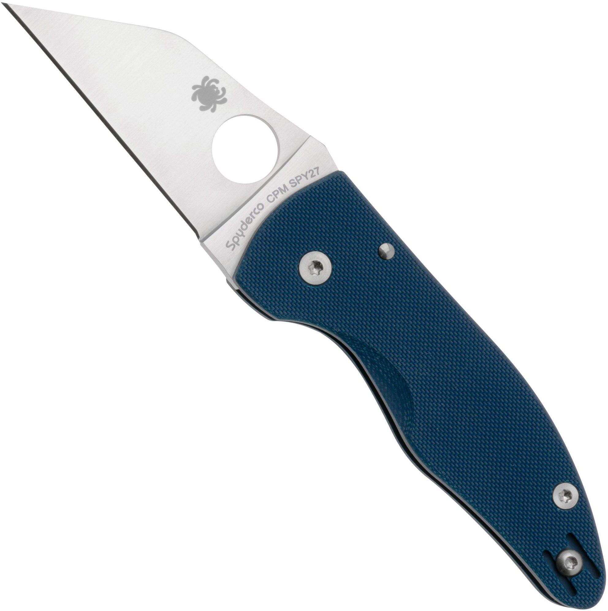 Spyderco MicroJimbo CPM SPY27 C264GPCBL Cobalt Blue G10, coltello da tasca, Michael Janich design