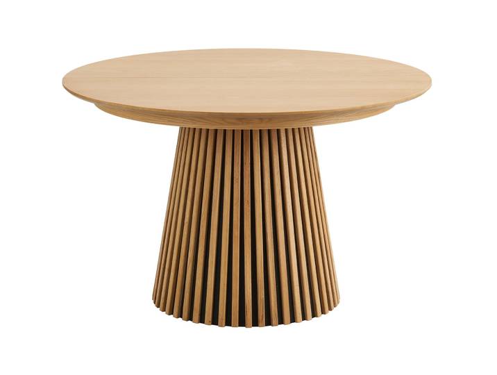 Esstisch ausziehbar Aunira Eiche Furniert, MDF Nature B 120 T 120 cm - Esstisch ausziehbar