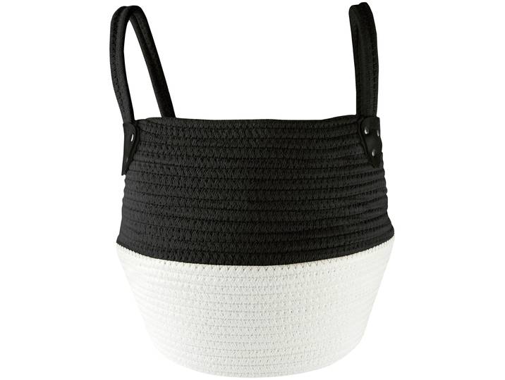 Aufbewahrungsbox KLEINE WOLKE Patch , schwarz, Baumwolle, Polyester, Aufbewahrungsboxen, Aufbewahrungsbox