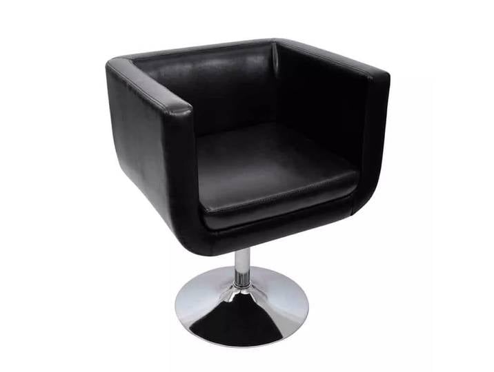 VidaXL - Sessel kunstleder, One Size, Schwarz