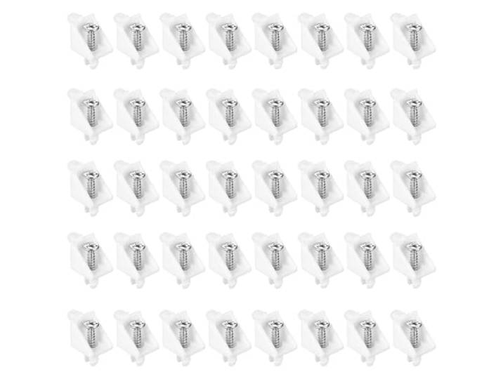 Lot de 40 chevilles de support d'étagère pour IKEA\, chevilles de support d'étagère compatibles avec IKEA Pax KOMPLEMENT\, chevilles de support d'étagères en plastique pour armoires de cuisine et