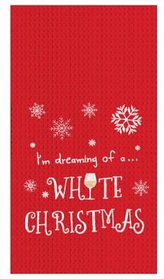 C&F Home White Christmas Towel Set of 2