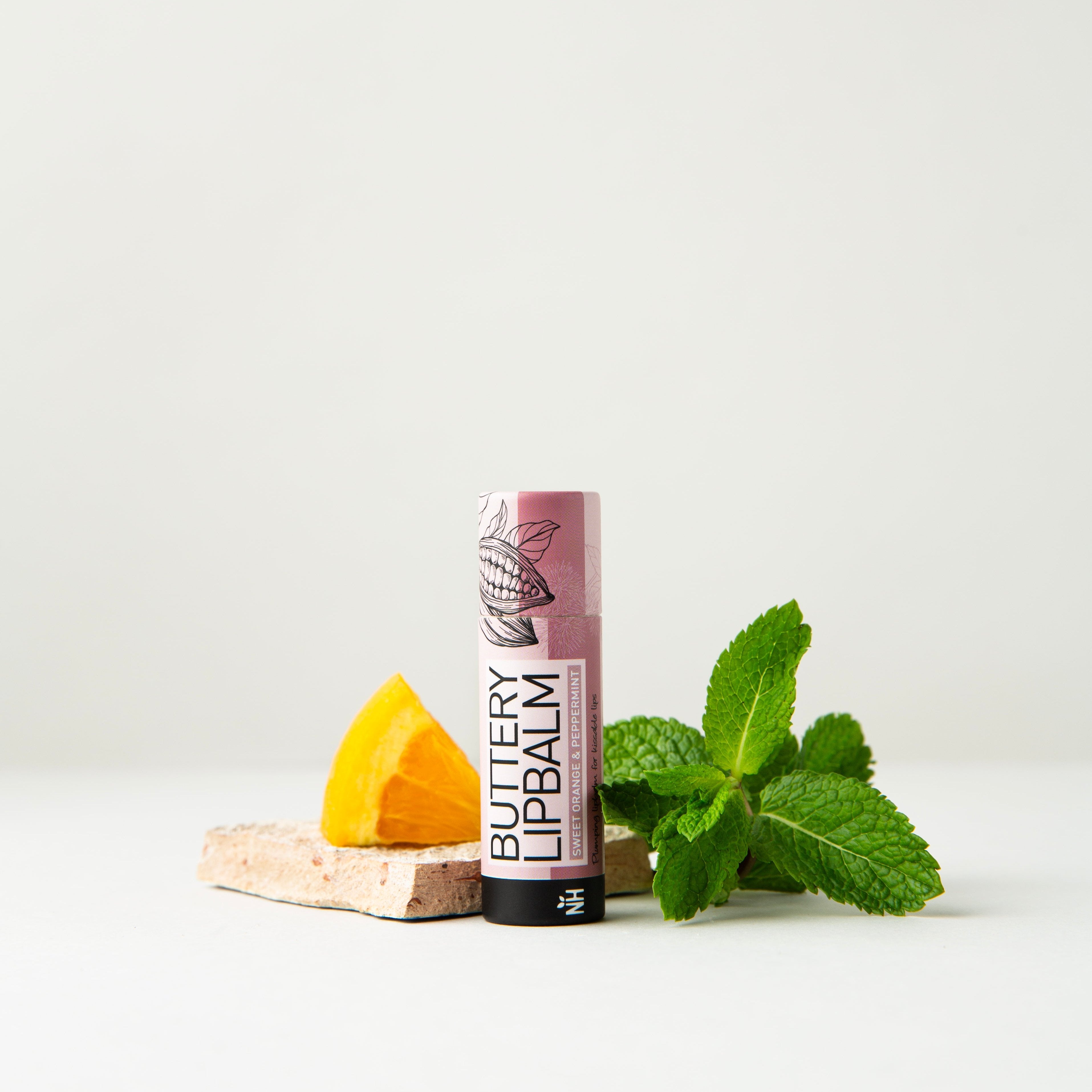 Natural Heroes Buttery Lipbalm - Plumping (Mint & Orange)