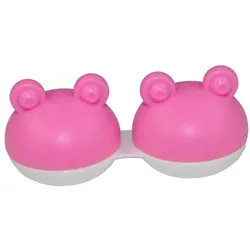 Kontaktlinsen Aufbewahrungsbehälter Box Frosch rosa