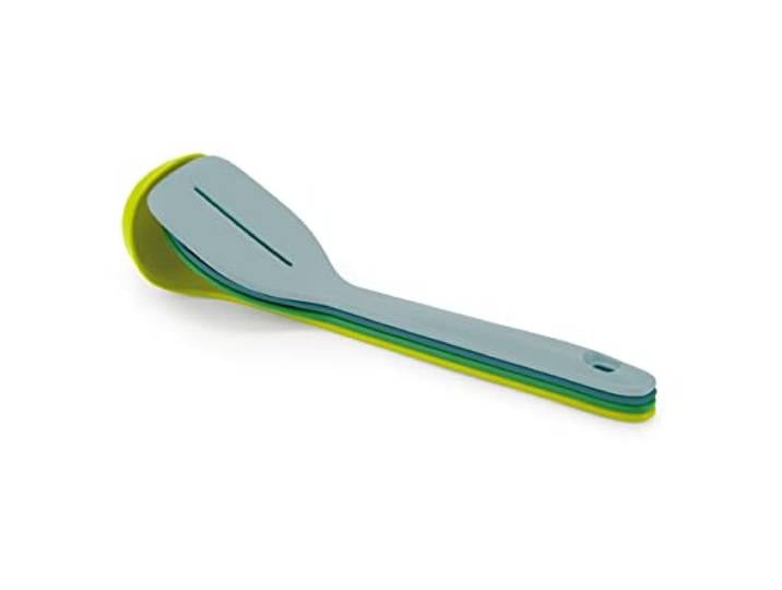 Joseph Joseph Duo Ensemble d'ustensiles de cuisine 4 pièces\, Gadgets de cuisine résistants à la chaleur Louche\, Cuillère et Spatule\, Opale