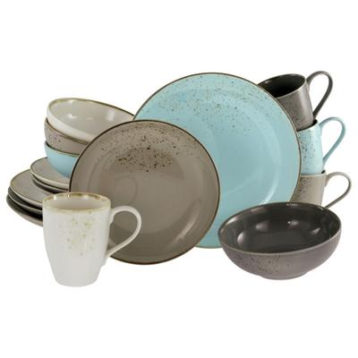 CreaTable Nature Collection bunt Kombiservice 16-tlg Steinzeug
