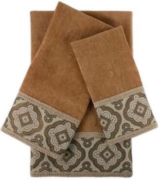 Sherry Kline Merrill Nugget 3-piece Embellished Towel Set