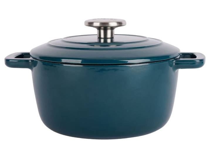 Cocotte en Fonte, bleu, D 20 cm
