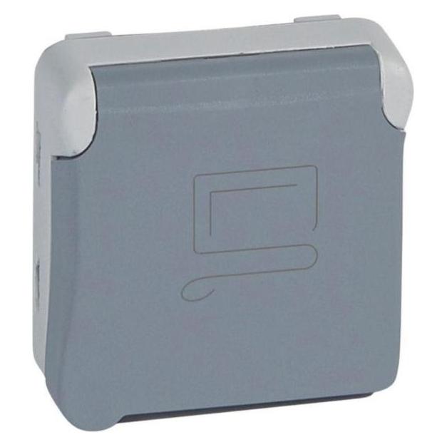 Legrand Einzelsteckdose 2P+E mit Schloss rot - 069553 (069553)