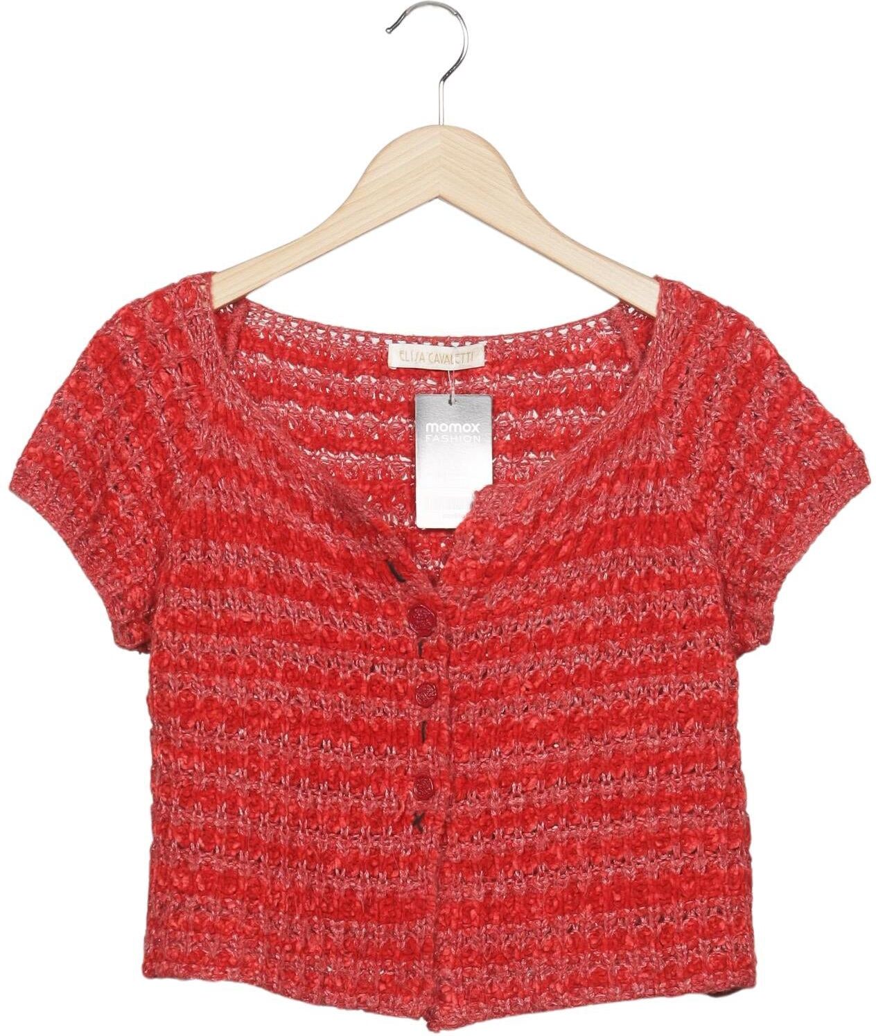 Elisa Cavaletti Damen Strickjacke, Rot, Gr. L, Synthetik - Second Hand