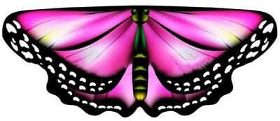 Uplift Picks Colorful Butterfly Wings Cape Fairy Costume For Girls Parties Dress Up And Gifts 09