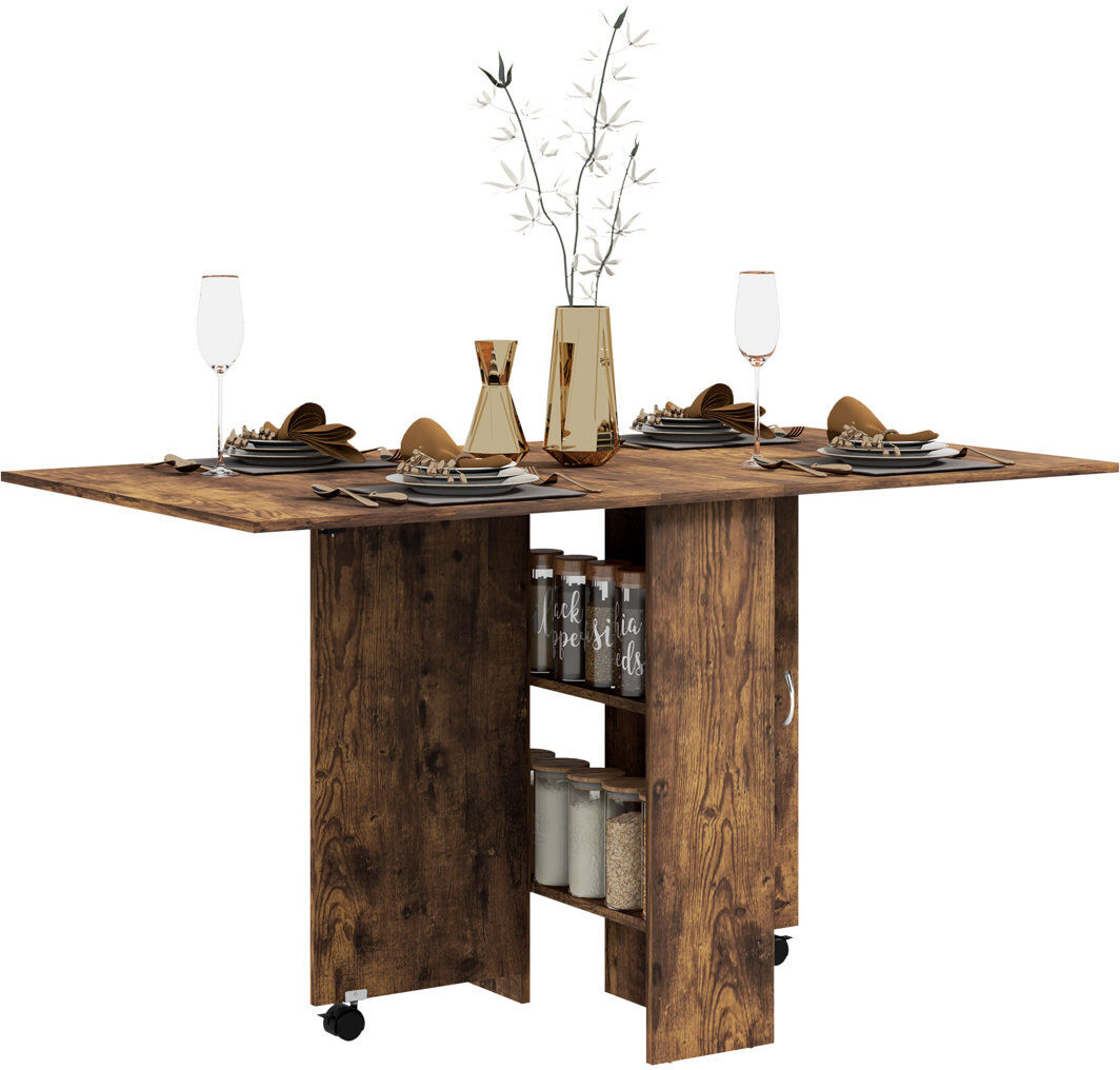 Blue Elephant Dining Table Rustic Brown