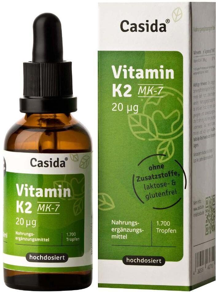 Casida Vitamin K2 Tropfen MK7 vegan 50 ml