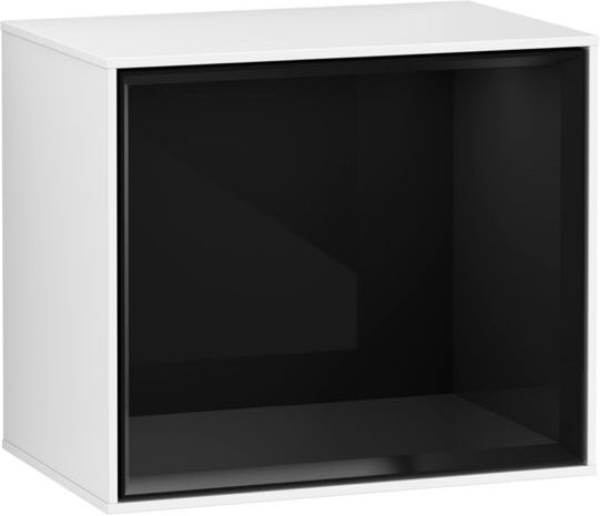 Villeroy und Boch Finion Regalmodul FD10PHGF 41,8x35,6x27cm, Regal Glossy Black, Glossy white lacquer