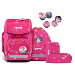 ergobag CUBO Schulrucksack-Set SternzauBär, 5-teilig