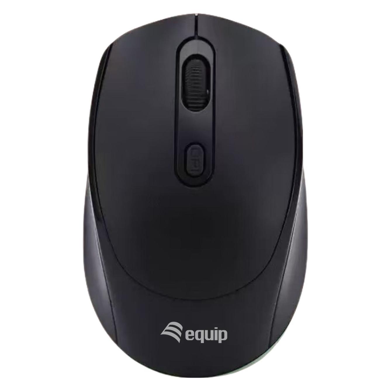 equip Kompaktmaus Wireless DM 2.4Ghz+BT L+R schwarz (Kabellos) (245122)