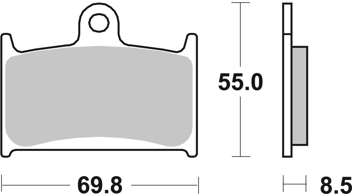 Bremsbelagsatz BREMBO 07SU14LA