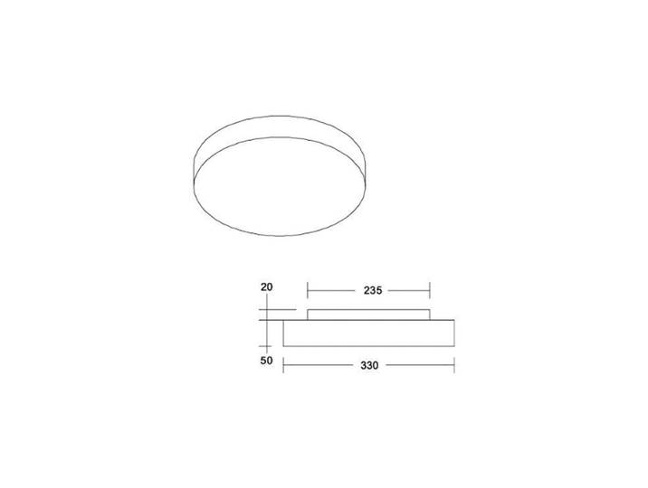 Plafondlamp Celtis Mini, dimbaar, geel / oranje, Woon-/ Eetkamer, metaal, plafondlamp