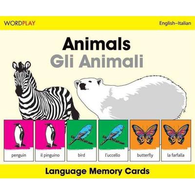 Wordplay Language Memory Cards-Animals (English-Italian)