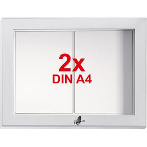 Böttcher-AG Schaukasten außen, 2 x A4 (A3), magnetisch, abschließbar